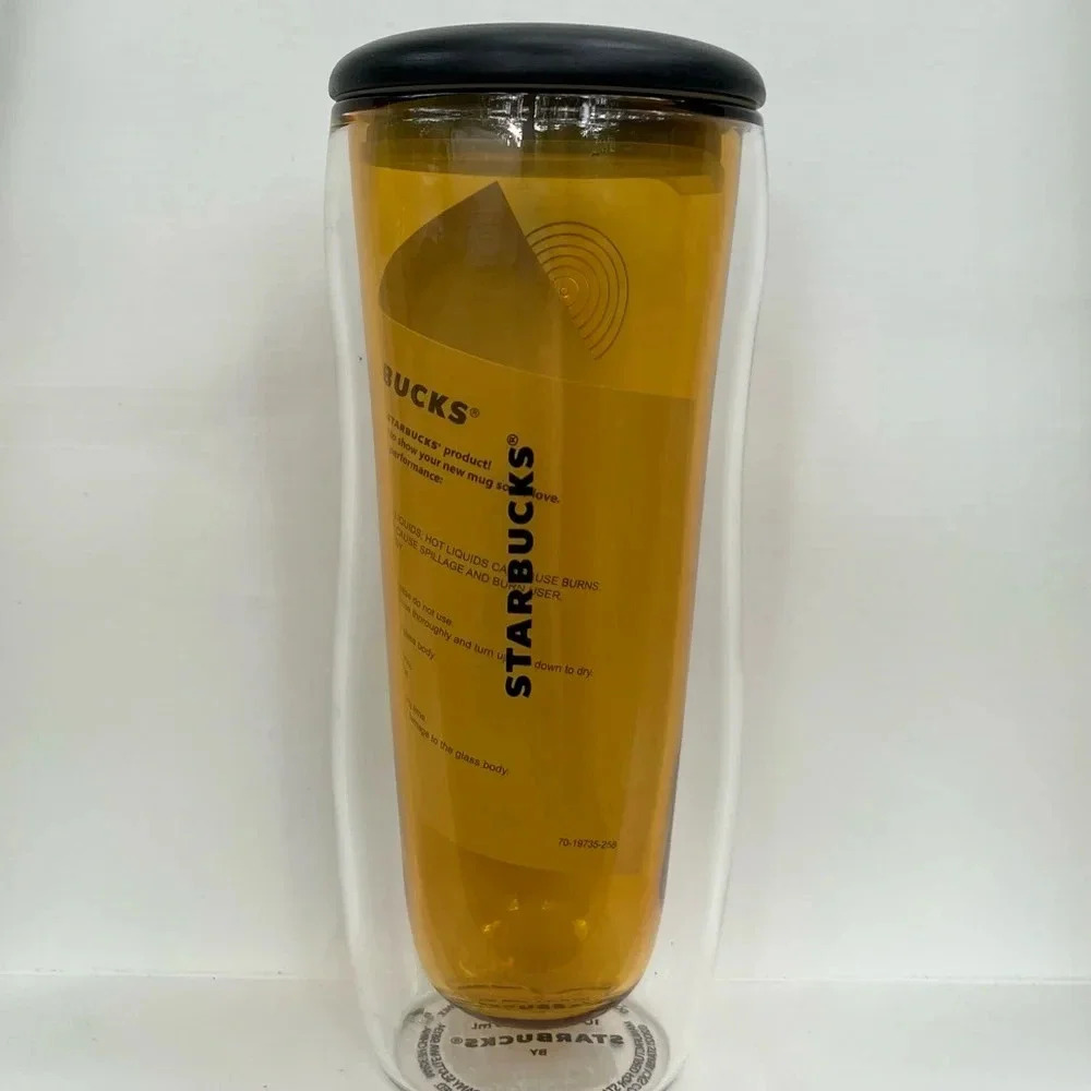 NEW Starbucks Hong Kong Year of the Tiger Double Walled Glass Tumbler + Lid - Picture 6 of 6